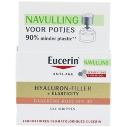 Eucerin Hyaluron-Filler + Elasticity Day Cream Rose SPF30 Recharge, 50ml | Anti-Ageing Day Moisturizer