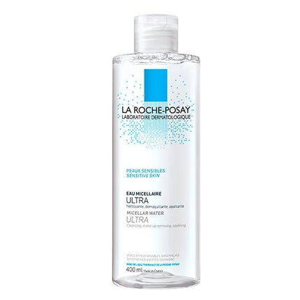 La Roche-Posay Micellar Solution Ultra Sensitive Skin, 400ml Gentle Micellar Cleansing Water for Face & Eyes