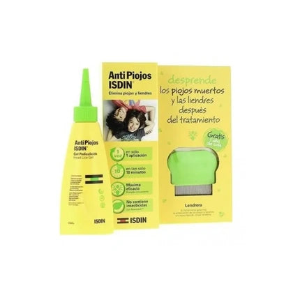 ISDIN Antilice Pediculicide Gel, 100ml with Lice Comb Set 2 Pieces