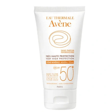Avène Very High Protection Mineral Cream SPF 50+ (50ml) Mineral Sunscreen for Sensitive Skin