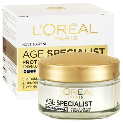 L'Oréal Paris Age Specialist Age 45+ Daily Anti-Wrinkle Day Cream, 50ml | Hydrating Face Moisturizer for Mature Skin