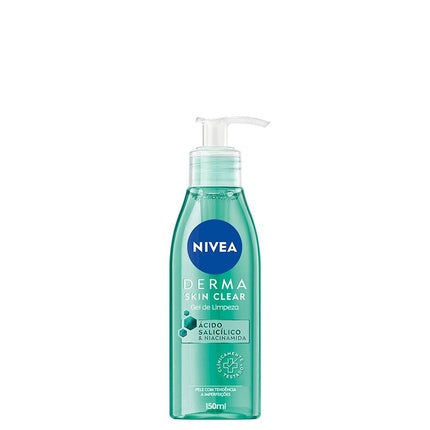 Nivea Derma Skin Clear Salicylic Acid & Niacinamide Cleansing Gel, 150ml Purifying Face Wash for Blemish-Prone Skin