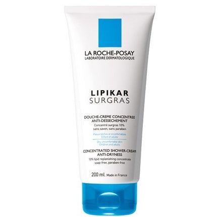 La Roche-Posay Lipikar Surgras Shower Cream, 400ml - Moisturising Shower Cream for Dry & Sensitive Skin