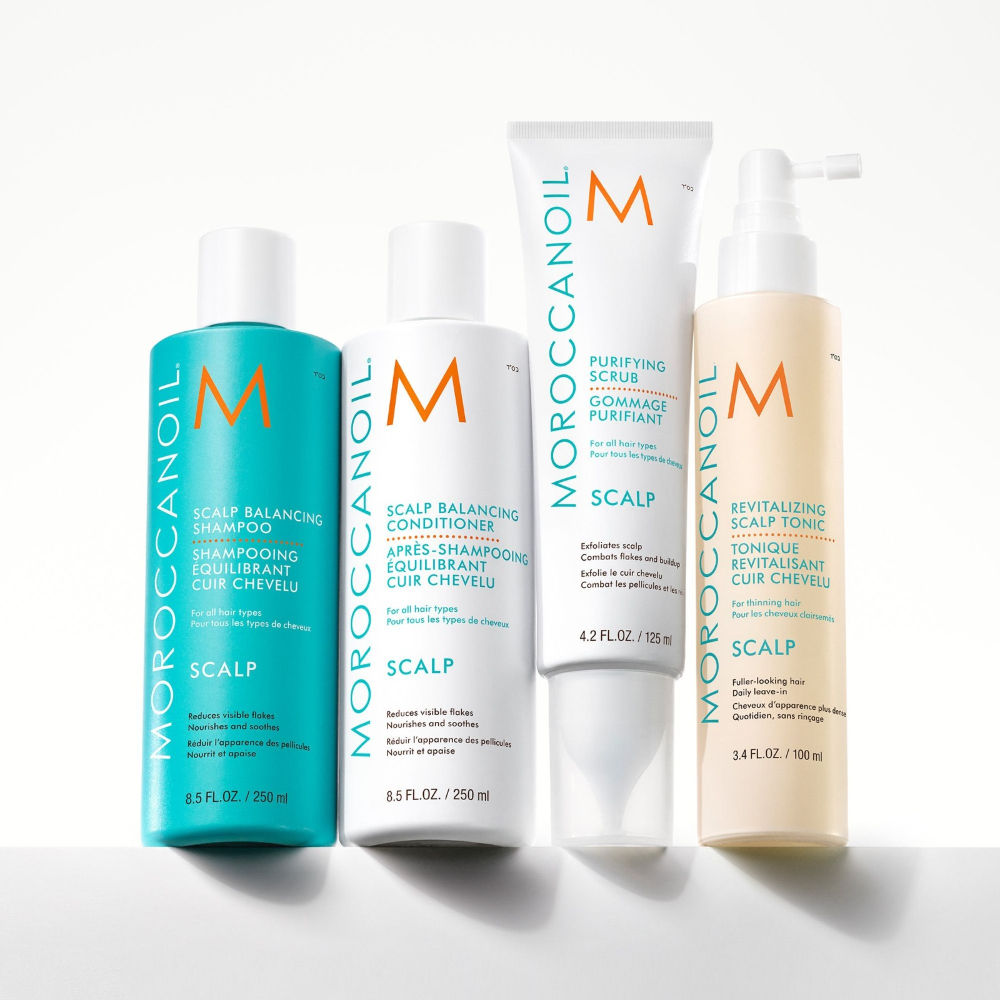 Moroccanoil Purifying Pre-Wash Scalp Scrub Exfoliator for Flakes Oil & Buildup | Refreshes Hair &Scalp, 125ml