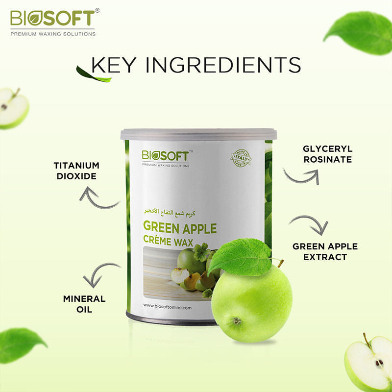 Biosoft Liposoluble Green Apple Cream Wax, 800g Buy at Indicrest Image 6