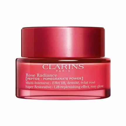 Clarins Multi-Intensive Rose Radiance Cream, 50ml Rejuvenating Face Moisturiser for Radiant Skin