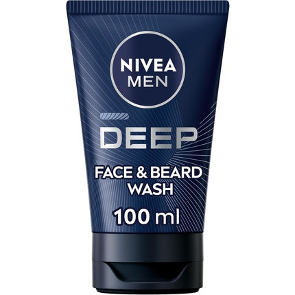 Nivea Men Deep Black Charcoal Face Wash Dark Wood, 75ml | Men's Purifying Face Wash