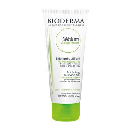 Bioderma Sébium Exfoliating Purifying Gel, 100ml Facial Scrub for Oily & Blemish-Prone Skin