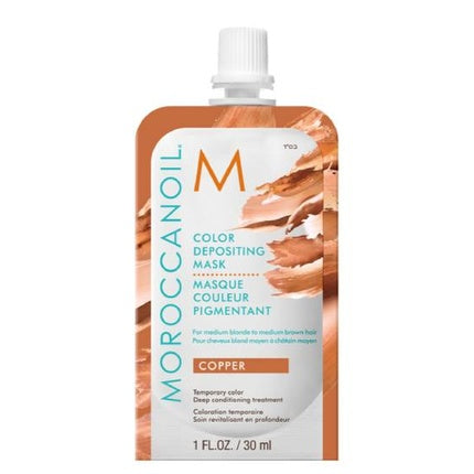 Moroccanoil Color Depositing Mask Copper, 30ml Temporary Hair Color & Deep Conditioning Mask