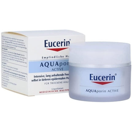 Eucerin AQUAporin Active Cream, 50ml – Hydrating Face Moisturiser for Normal to Combination Sensitive Skin