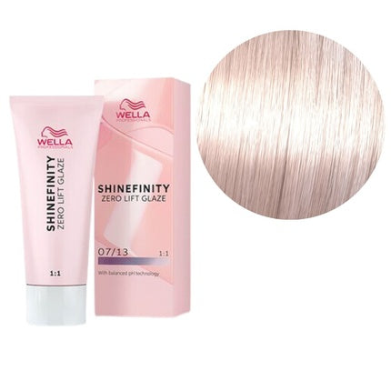 Wella Professionals Shinefinity 07/13 Zero Lift Glaze, 60ml | Demi-Permanent Hair Color Glaze for Natural Shine