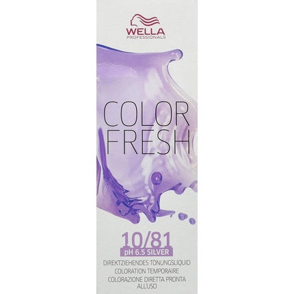 Wella Professionals Colour Fresh Semi-Permanent Hair Colour 10/81 Light Pearl Ash Blonde, 75ml