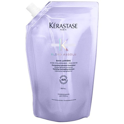 Kerastase Blond Absolu Bain Lumiere Hydrating Illuminating Shampoo Refill for Lightened & Highlighted Hair, 500ml