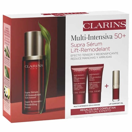 Clarins Multi-Intensive Super Restorative Serum, 30ml Gift Set 4 Pieces Anti-Ageing Skincare Collection
