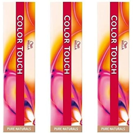Wella Professionals Color Touch Pure Naturals 3/0 Dark Brown Demi-Permanent Hair Color, 60ml Pack of 3