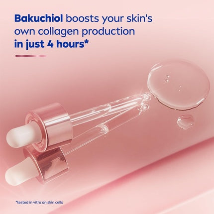 Nivea Cellular Expert Lift 3-Zone Lifting Serum, 30ml Face Serum with Pure 10x Bakuchiol for Firm-Looking Skin