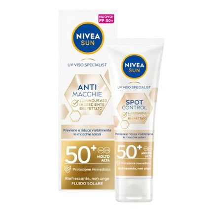Nivea SUN Triple Protection Face Sunscreen SPF 50+ (40ml) - Daily Face Cream with Hyaluronic Acid & Vitamin E