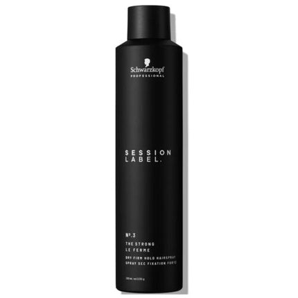 Schwarzkopf Professional Session Label The Strong Dry Firm Hold Hairspray, 500ml