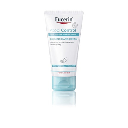 Eucerin AtopiControl Hand Cream, 75ml – Soothing Hand Cream for Dry, Sensitive & Atopic-Prone Skin