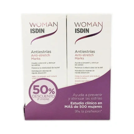 ISDIN Woman Anti Stretch Marks Cream Twin Pack 2 x 250ml
