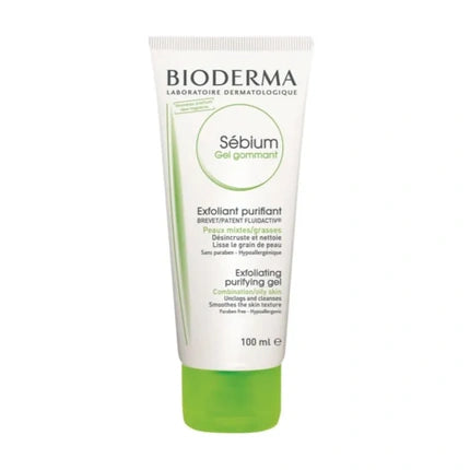 Bioderma Sébium Exfoliating Purifying Gel, 100ml Facial Scrub for Oily & Blemish-Prone Skin