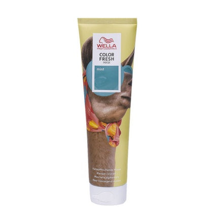 Wella Professionals Color Fresh Mask Mint Coloured Hair Mask, 150ml | Temporary Colour-Depositing Conditioning Mask