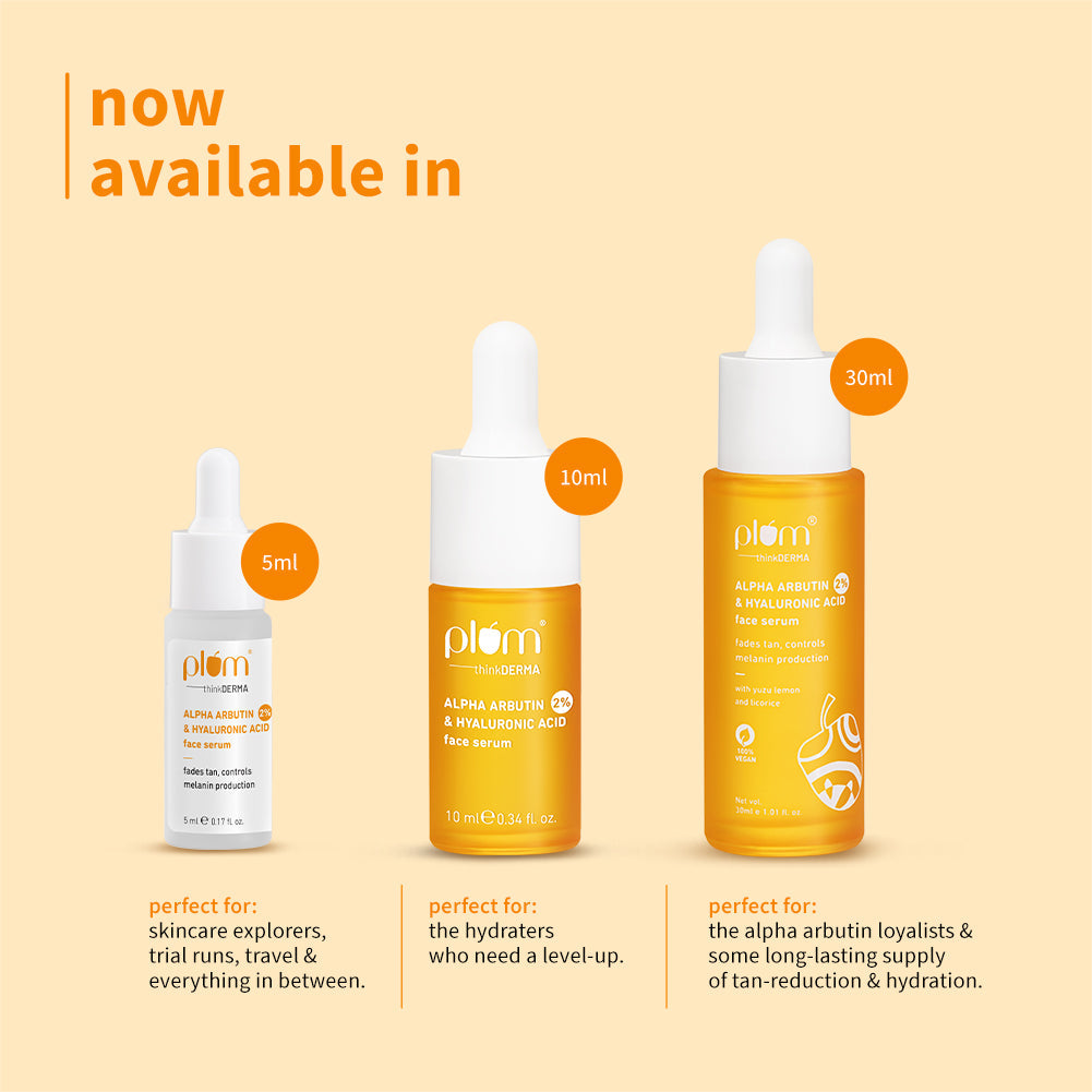 Plum 2% Alpha Arbutin & Hyaluronic Acid Tan Fading Face Serum | Reduces Tan In 14 Days |Suitable For Sensitive Skin | Dermat-Tested, 30ml Buy at Indicrest Image 10