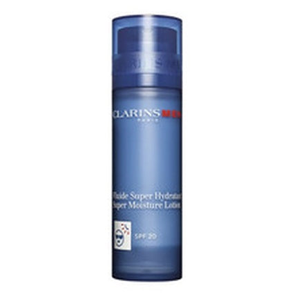 Clarins Men Super Moisture Lotion SPF 20 Skin Gel – Hydrating Face Moisturizer with Sun Protection for Men