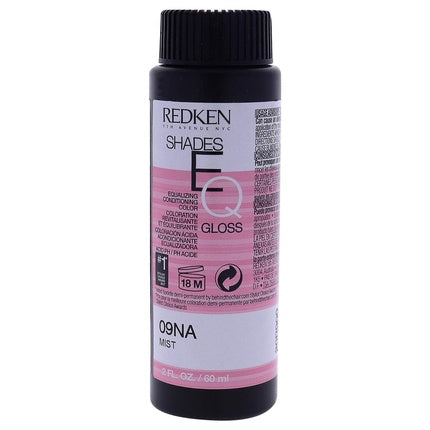 Redken Shades EQ Hair Gloss 09NA Neutral Ash Demi-Permanent Hair Color, 60ml - Professional Hair Gloss