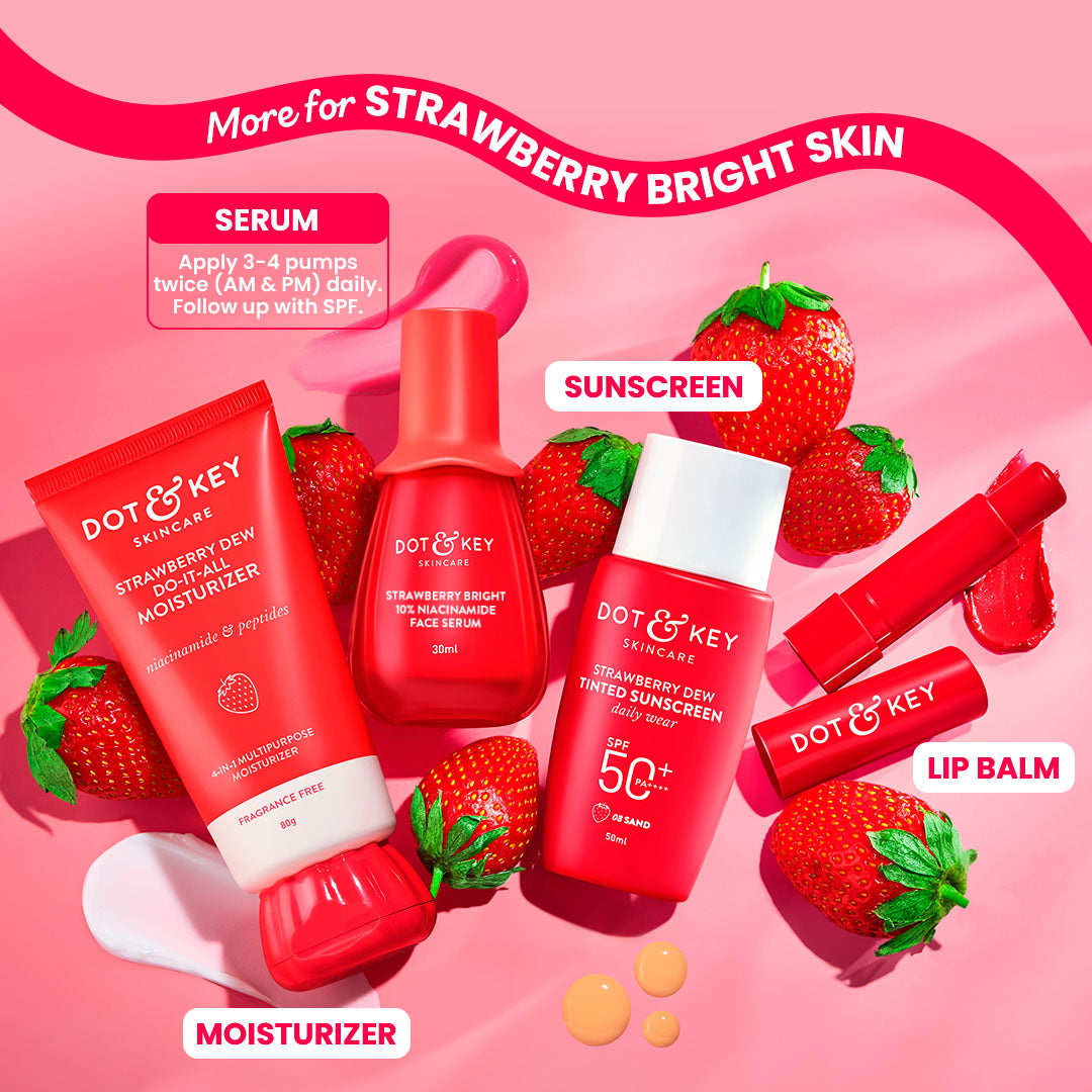 Dot & Key Strawberry Bright 10% Niacinamide Face Serum, 30ml Buy at Indicrest Image 7