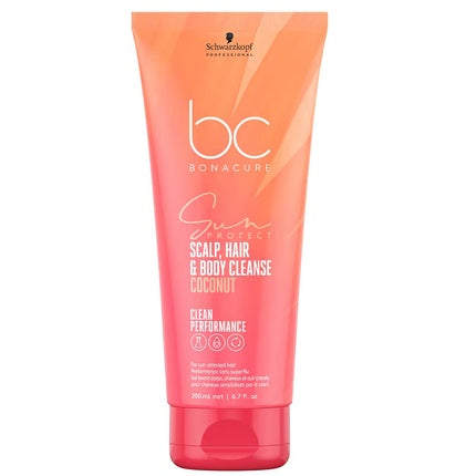Schwarzkopf Professional BC Bonacure Sun Protect 3-in-1 Shampoo for Hair, Body & Scalp, 200ml