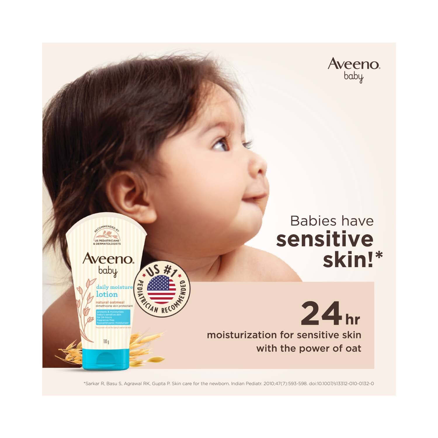 Aveeno Baby Daily Moisture Lotion, 100g Buy at Indicrest Image 3
