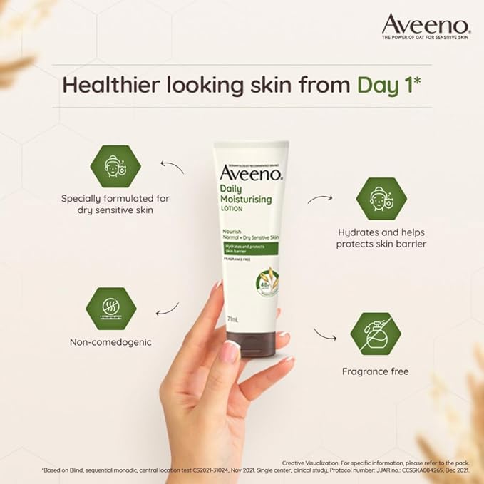 Aveeno Daily Moisturising Lotion, 71ml Buy at Indicrest Image 3