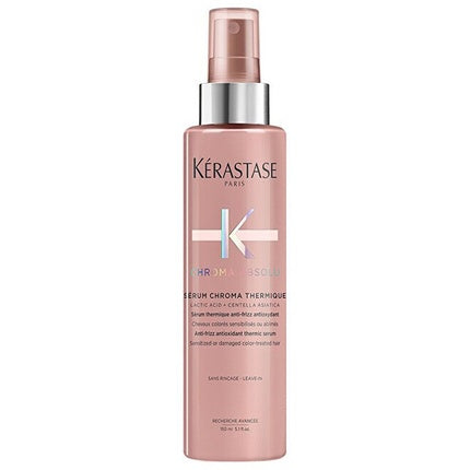 Kerastase Chroma Thermique Leave-In Anti-Frizz Serum for Color-Treated Hair, 150ml | Heat Protection Hair Serum