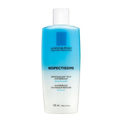 La Roche-Posay Respectissime Waterproof Eye Makeup Remover, 125ml – Gentle Bi-Phase Eye Makeup Remover for Sensitive Eyes