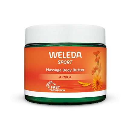 Weleda Arnica Massage Body Butter, 150ml Nourishing Body Butter for Dry Skin