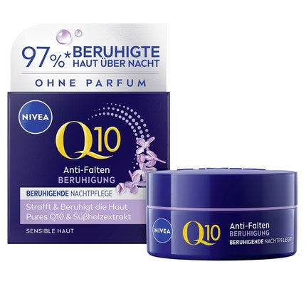 Nivea Q10 Power Anti-Wrinkle Night Cream, 50ml Overnight Hydrating Face Moisturizer