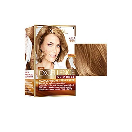 L'Oreal Paris Excellence Age Perfect Hair Dye 9.13 Light Creme Blonde Permanent Hair Color, 200g
