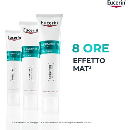 Eucerin DermoPure Clinical Mattifying Fluid, 40ml | Mattifying Face Cream for Oily & Blemish-Prone Skin