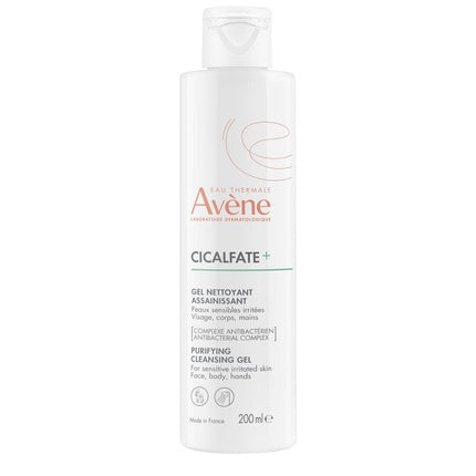 Avène Cicalfate+ Purifying Cleansing Gel, 200ml Face & Body Washing Gel for Sensitive Skin