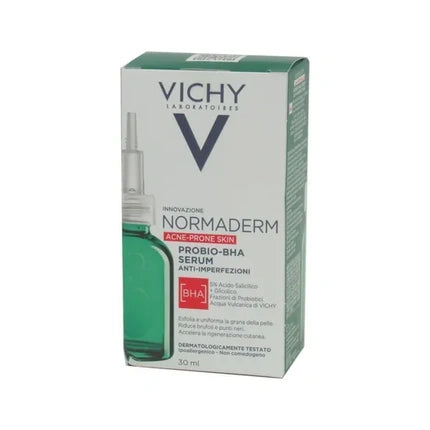 Vichy Normaderm Probio-BHA Serum Anti-Imperfections, 30ml Face Serum for Acne-Prone & Oily Skin