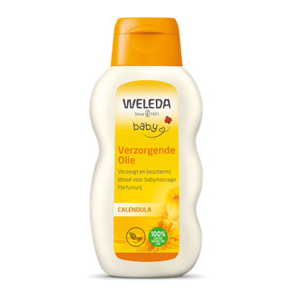 Weleda Calendula Caring Oil - Nourishing Body Oil for Dry & Sensitive Skin with Natural Plant Oils