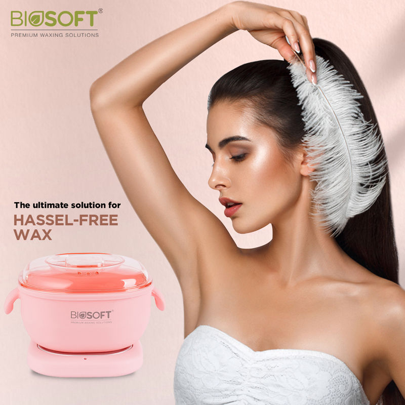 BIOSOFT Wax Heater packaging and accessories.