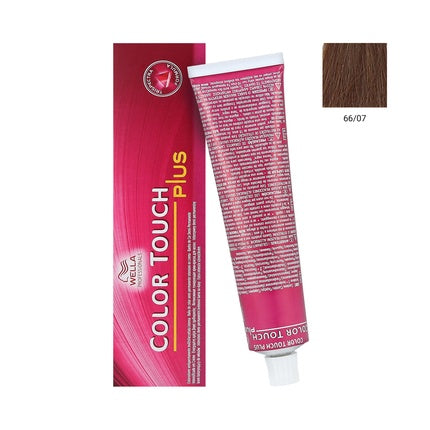 Wella Professionals Color Touch Plus 66/04 Dark Blonde Intense Natural Brown Demi-Permanent Hair Colour, 60ml
