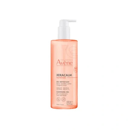 Avène XeraCalm Nutrition Cleansing Gel, 500ml Gentle Face & Body Cleanser for Dry & Sensitive Skin