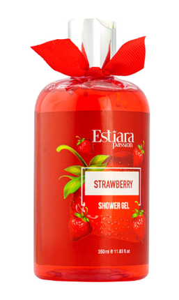 Estiara Passion Strawberry Shower Gel, 350ml Moisturizing Body Wash