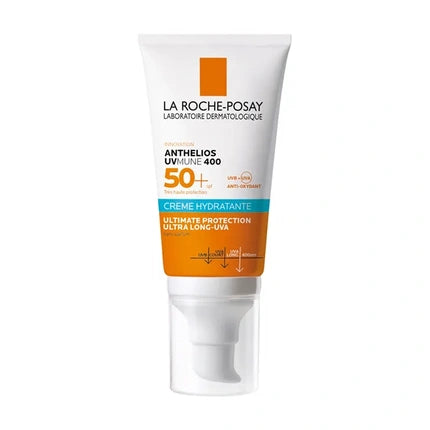 La Roche-Posay Anthelios UVMune 400 Hydrating Cream SPF 50+ (50ml) Facial Sunscreen for Sensitive Skin