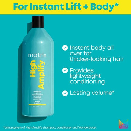 Matrix Total Results High Amplify Conditioner, 1000ml Volumizing Conditioner for Fine Hair