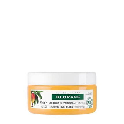 Klorane Nourishing Mask with Mango Butter for Dry & Damaged Hair, 150ml - Deep Nourishing Hair Mask