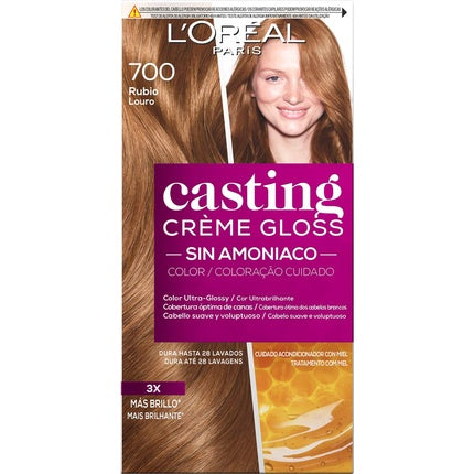 L'Oreal Paris Casting Creme Gloss Hair Color 700 Blonde Ammonia Free, 72ml